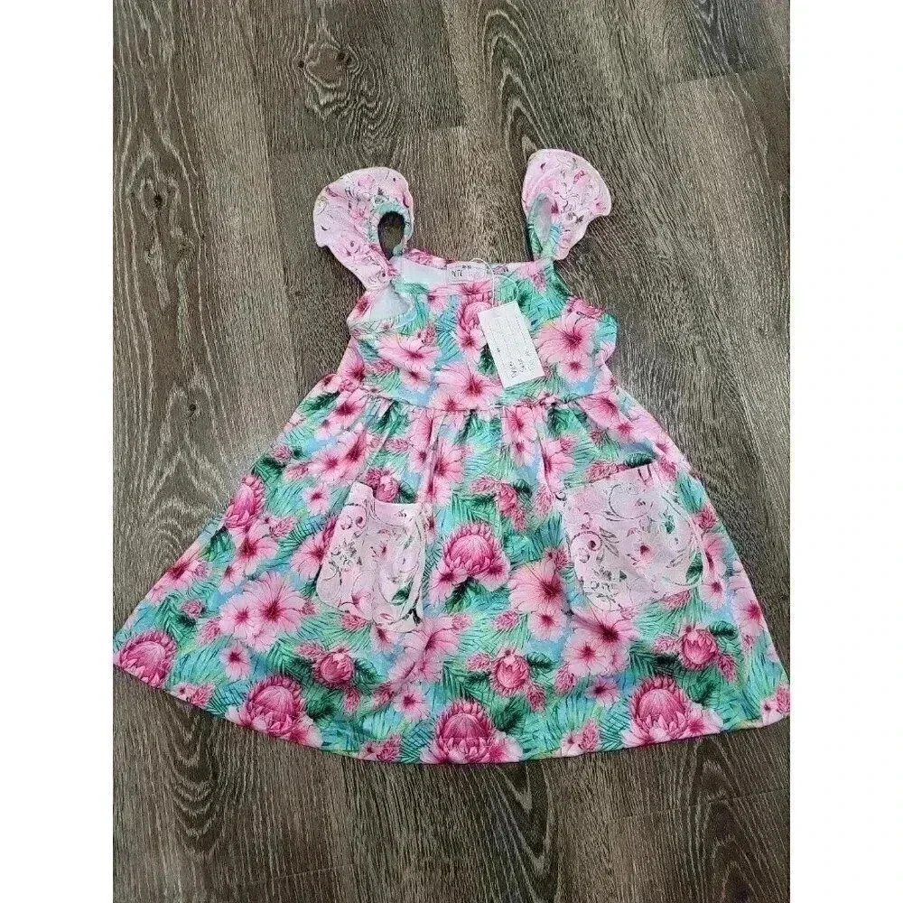 Pete‎ and lucy hawaiian dress baby girl size 12-18m #4